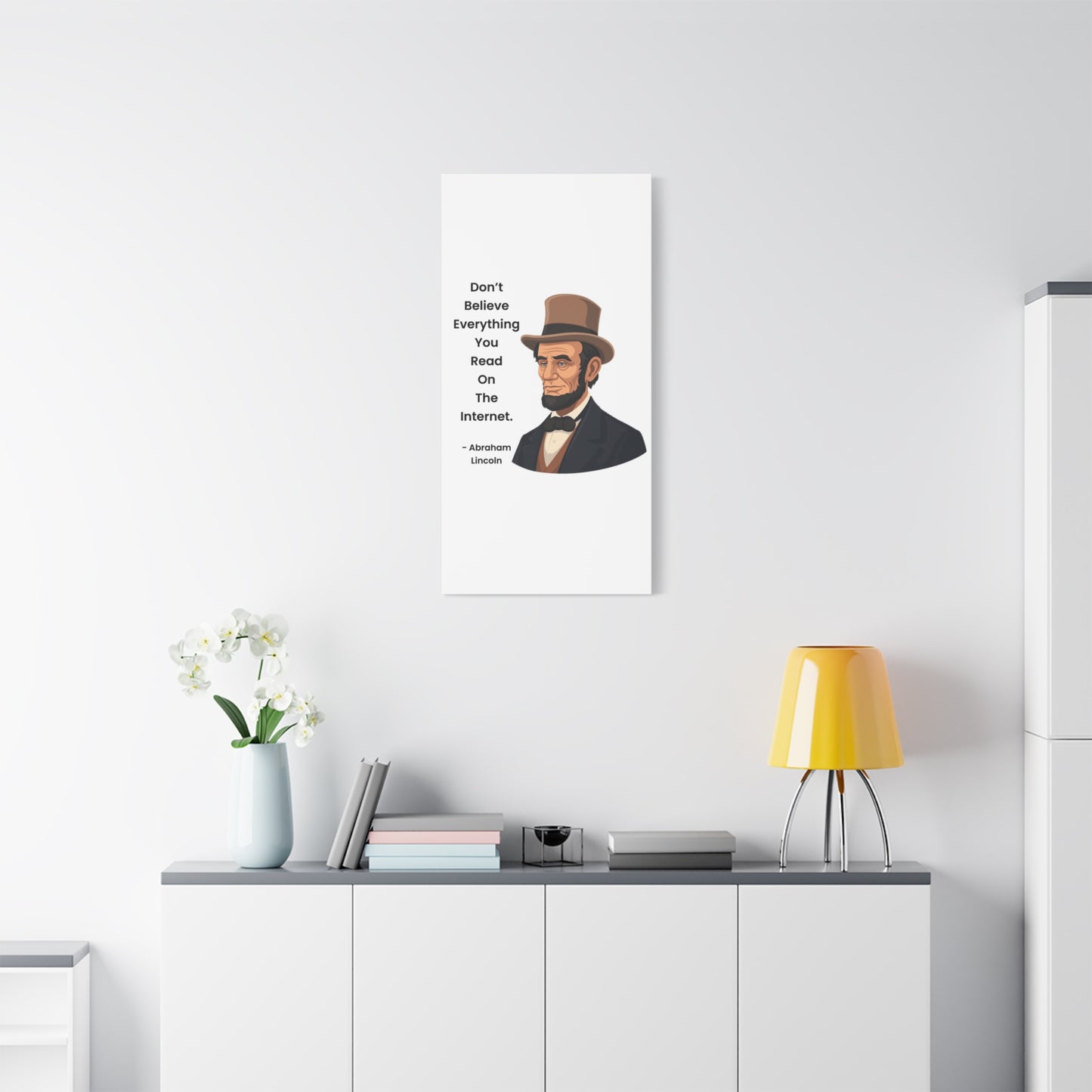 Abraham Lincoln Funny Internet Quote Canvas