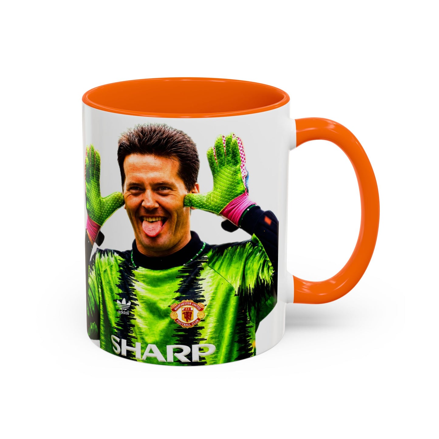 Les Sealey - Manchester United Accent Coffee Mug (11, 15oz)