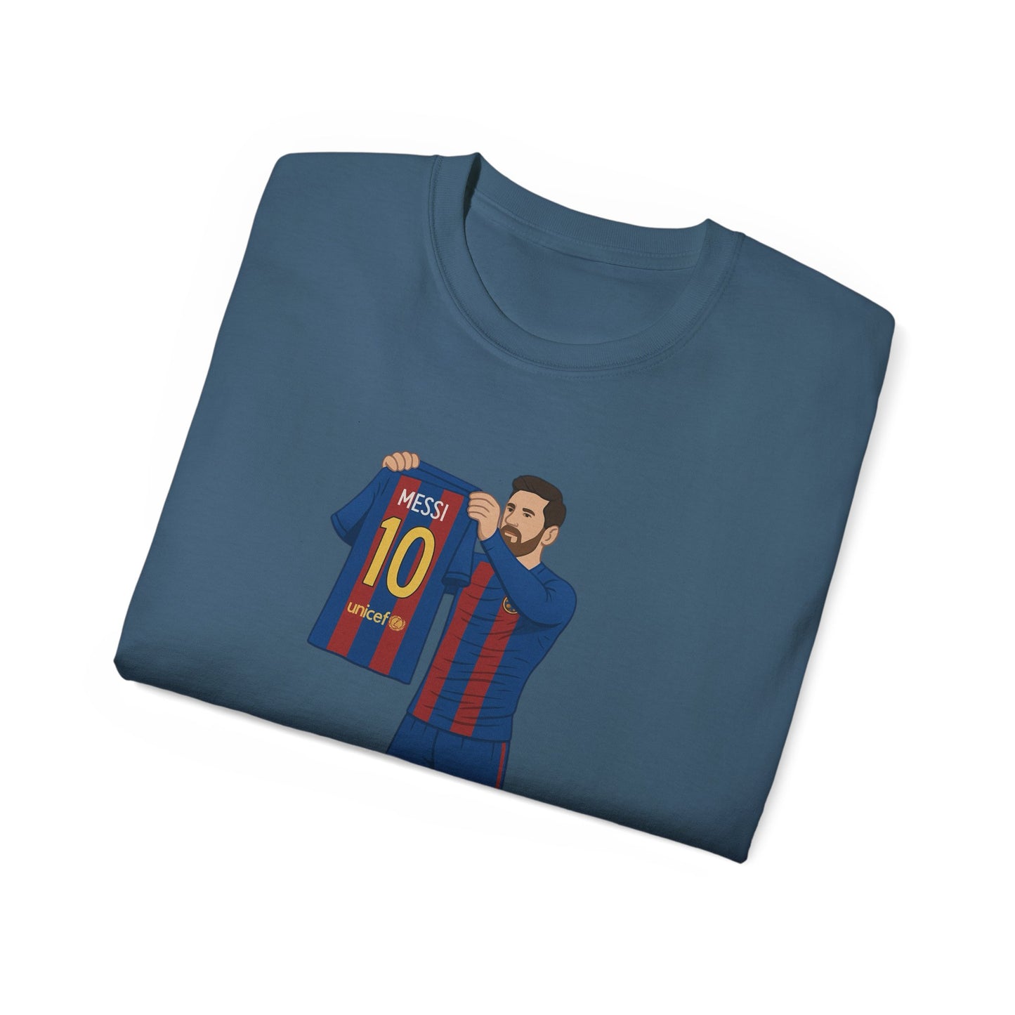 Lionel Messi Cartoon Subbuteo T-Shirt - Barcelona