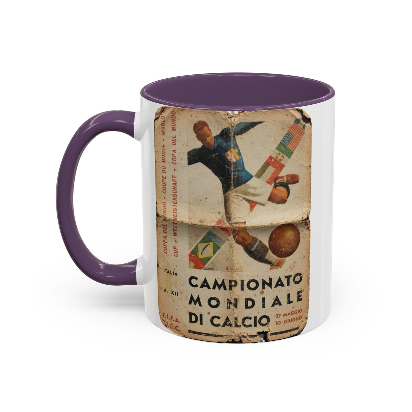 Italy 1934 World Cup Poster Coffee Mug (11, 15oz)