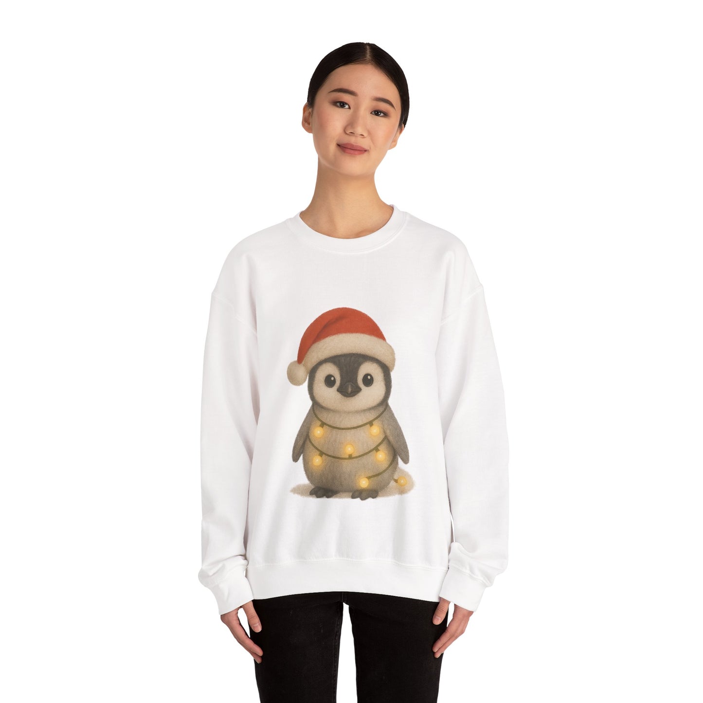 Cozy Penguin Chick Christmas Jumper