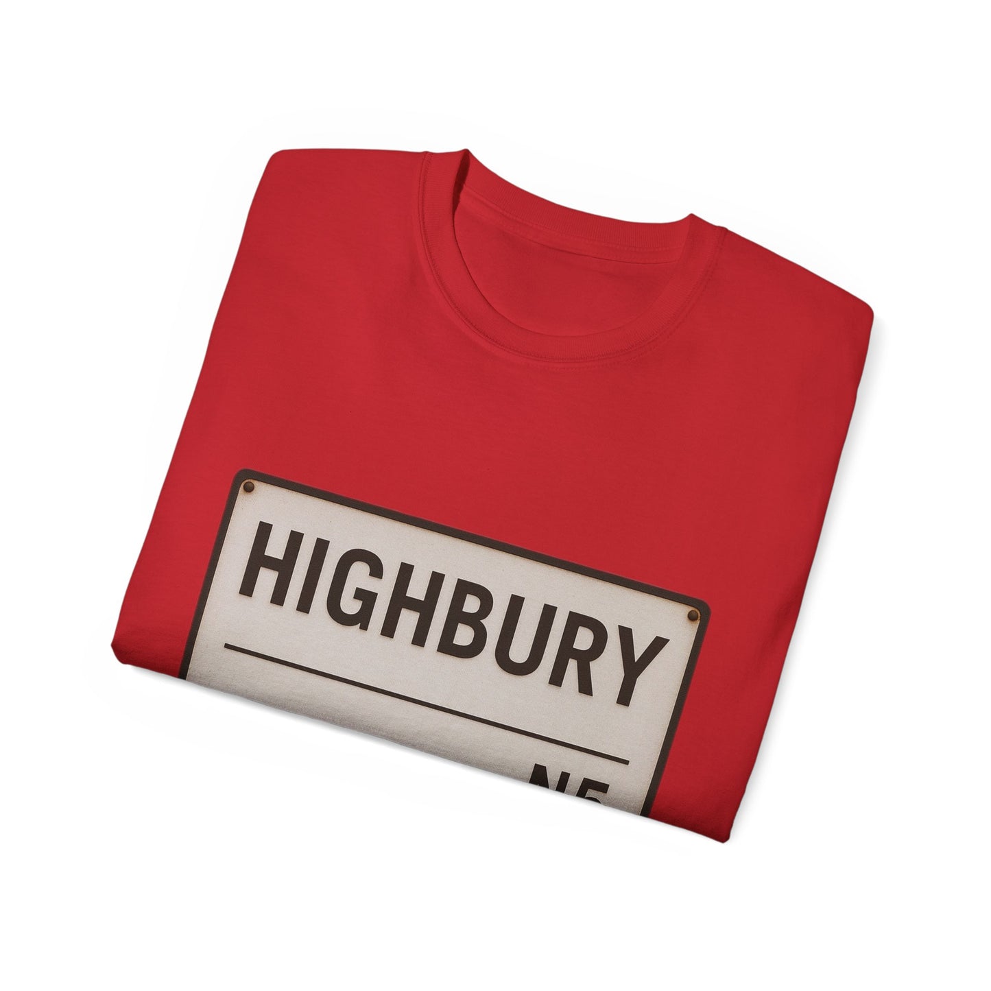 Highbury N5 Arsenal Road Sign T-Shirt