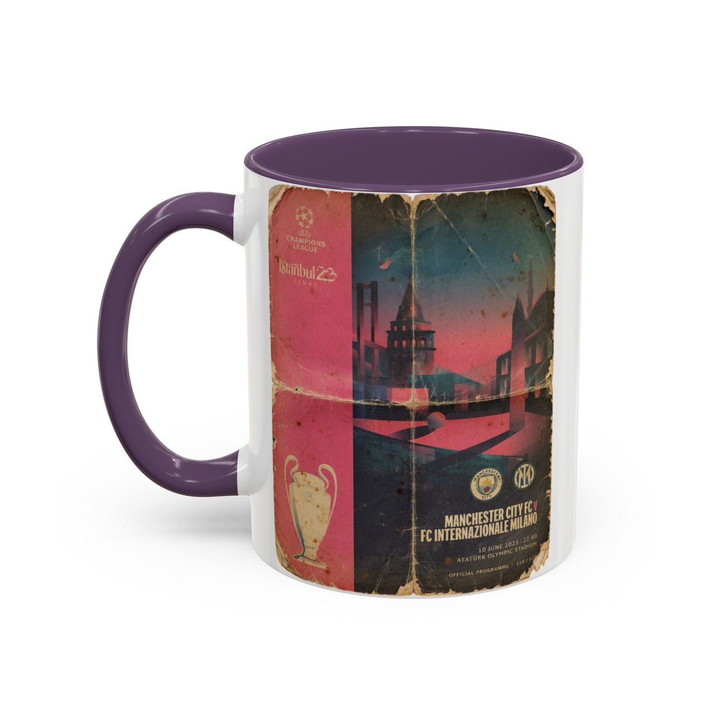 2023 UCL European Cup Final Poster Accent Coffee Mug (11, 15oz)