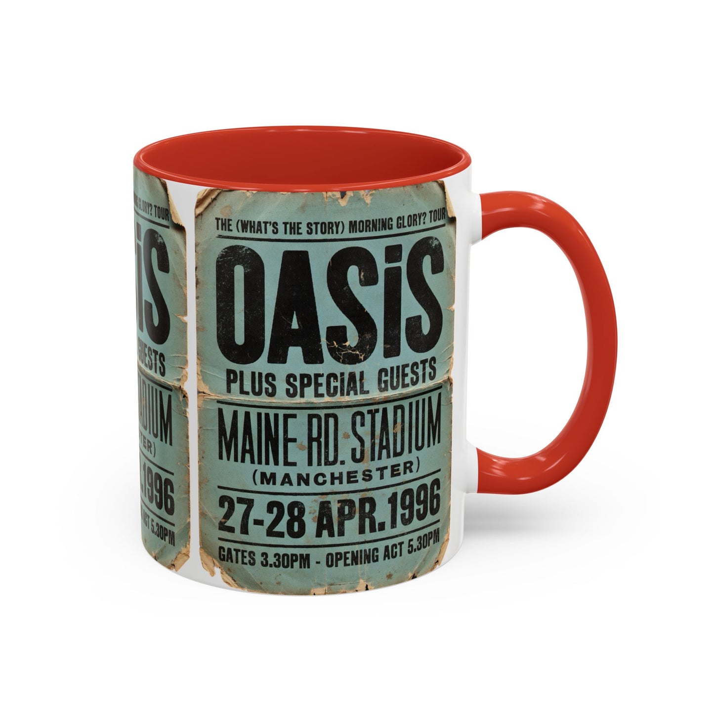 Oasis Maine Road 1996 Poster Coffee Mug (11, 15oz)