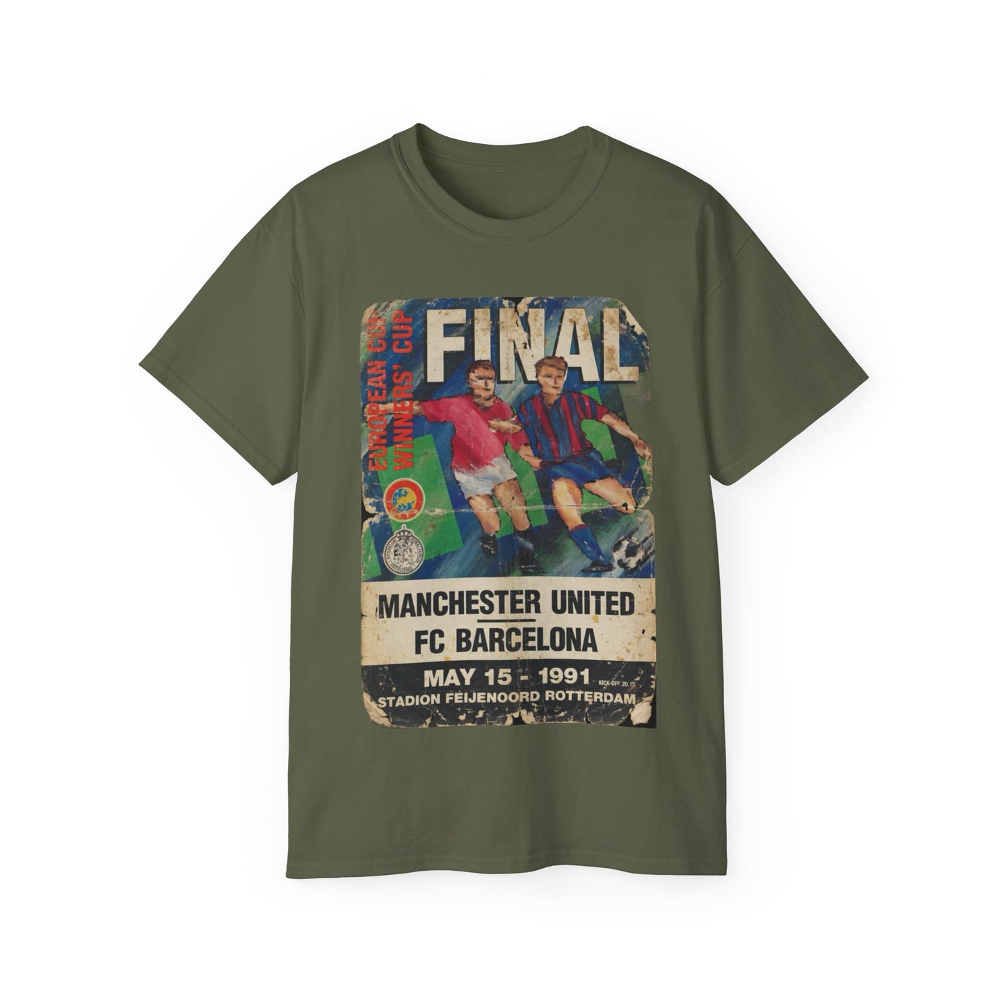 1991 Cup Winners Cup Final Poster Manchester United