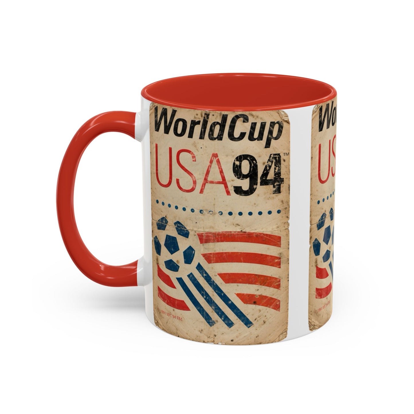 USA 94 World Cup Ball and Stripes Coffee Mug (11, 15oz)