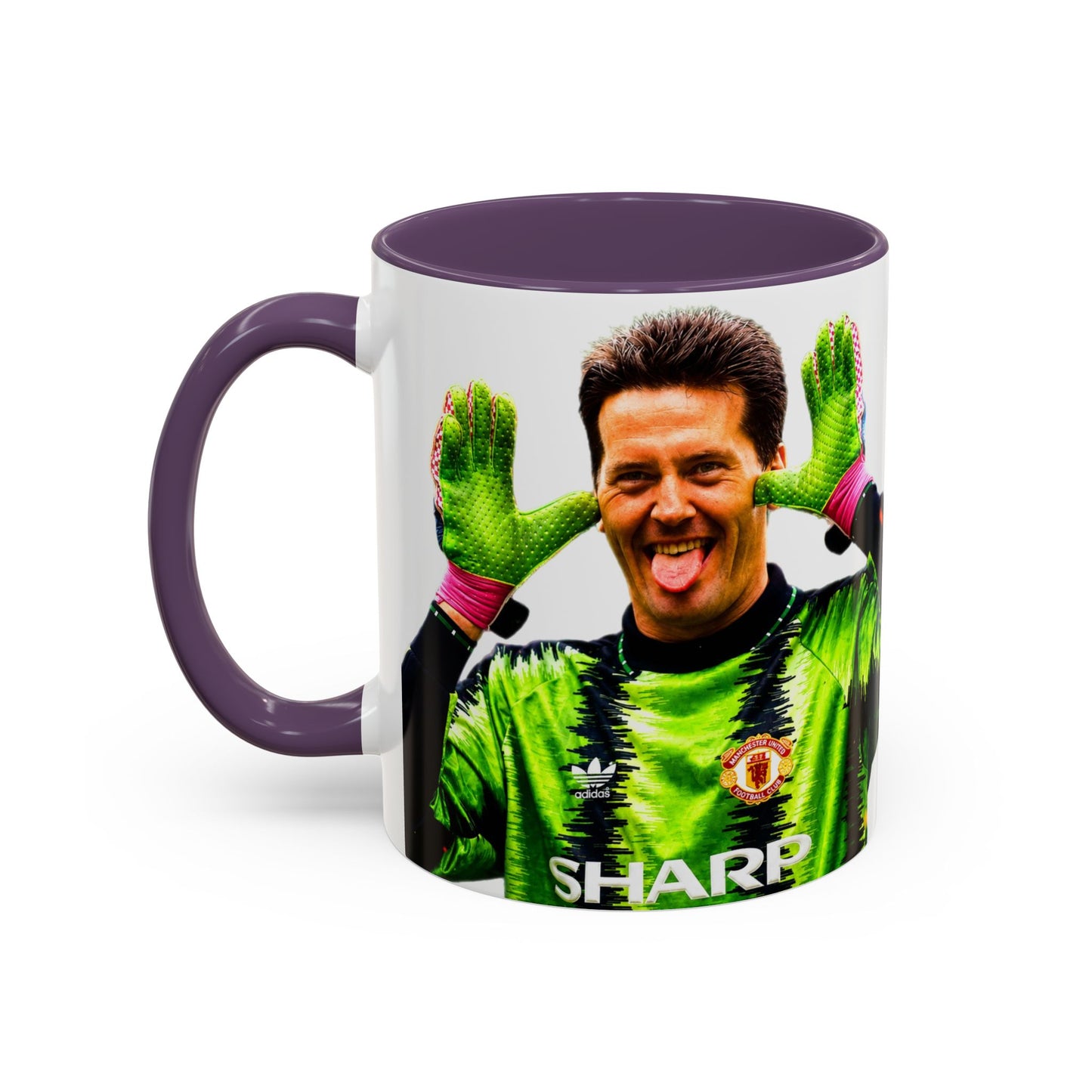 Les Sealey - Manchester United Accent Coffee Mug (11, 15oz)