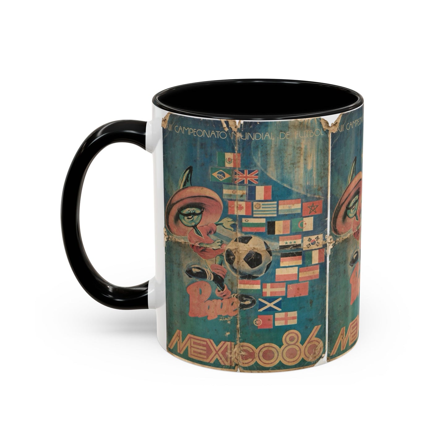 Mexico 86 Poster Pique Kick Coffee Mug (11, 15oz)