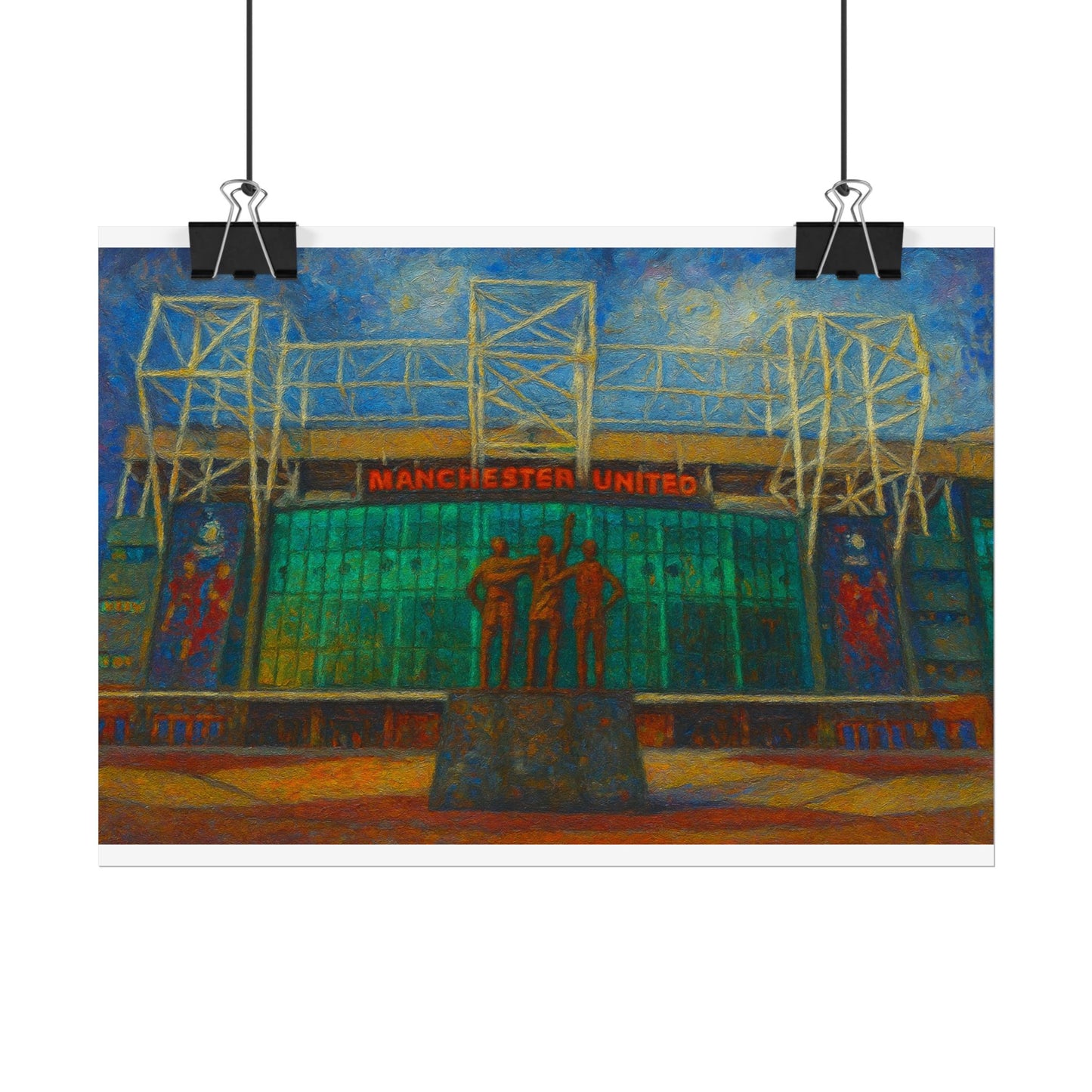 Manchester United Old Trafford United Trinity Poster