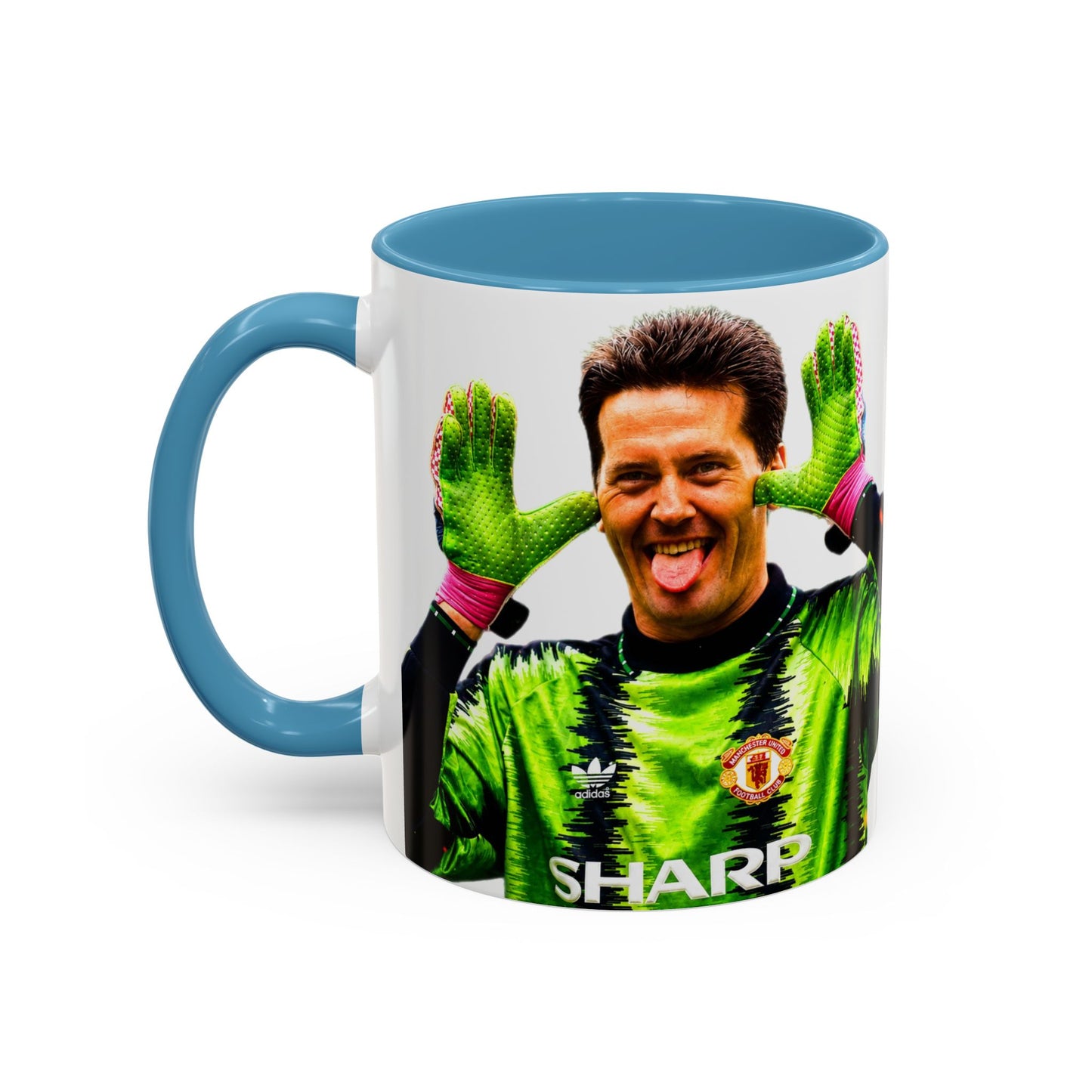 Les Sealey - Manchester United Accent Coffee Mug (11, 15oz)