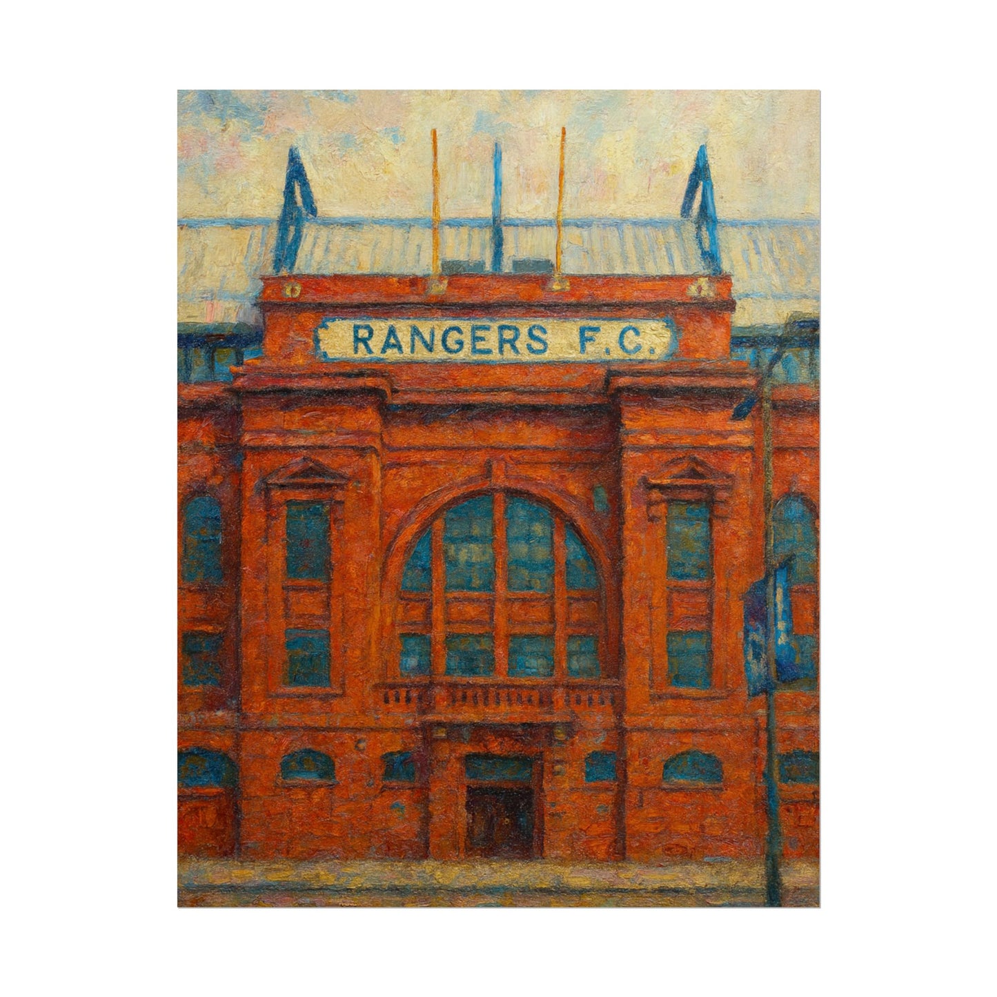 Ibrox Stadium Rangers FC Rolled Posters