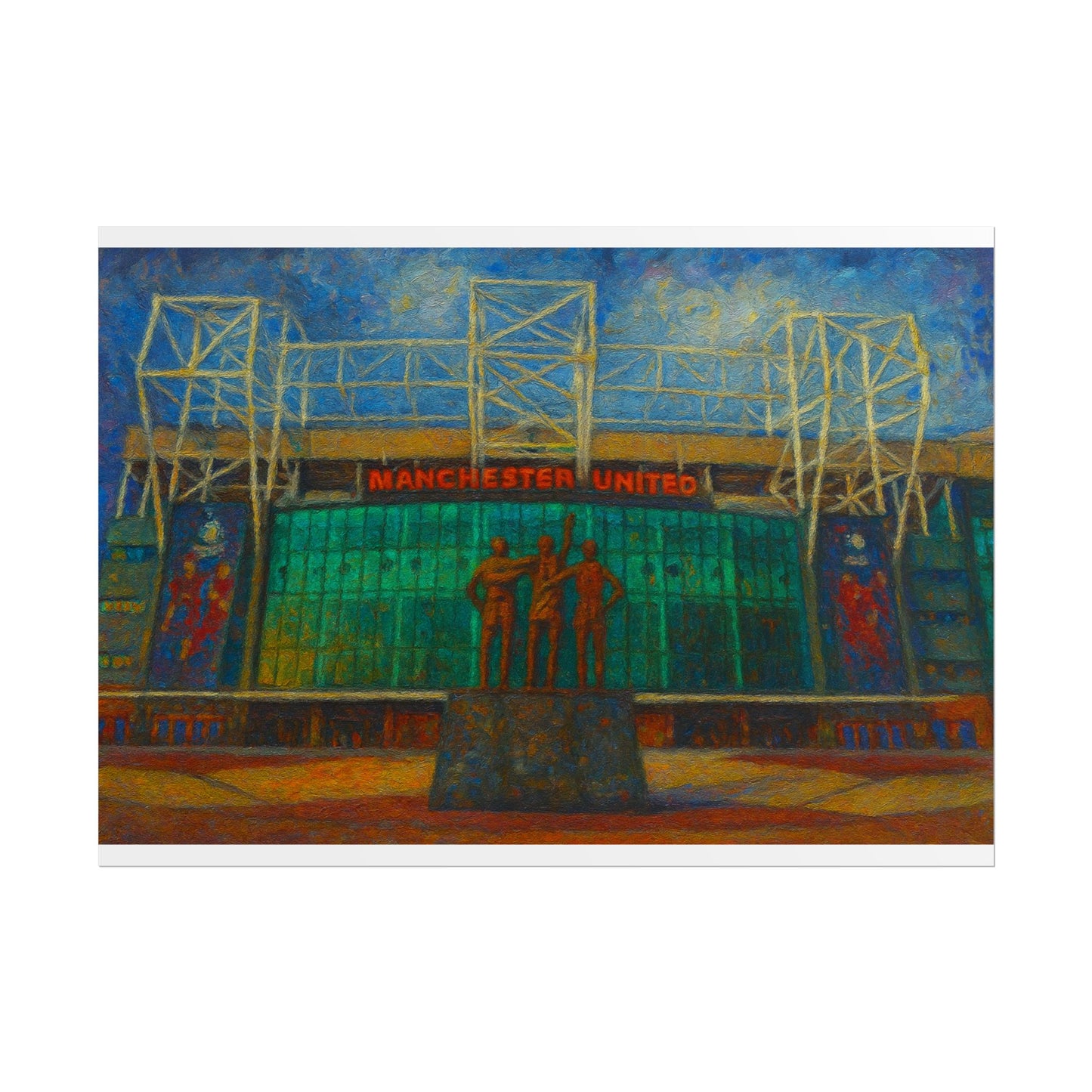Manchester United Old Trafford United Trinity Poster