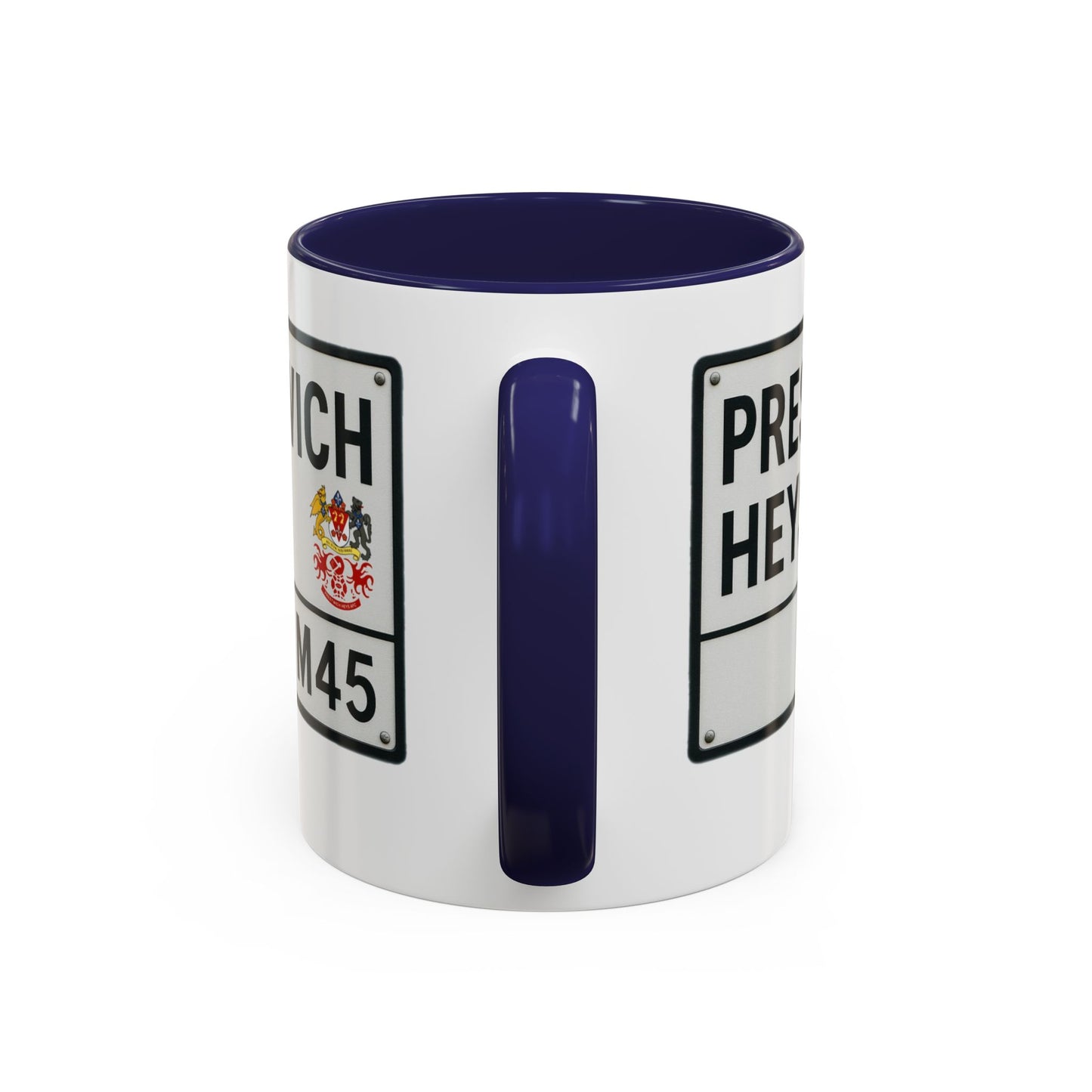 Prestwich Heys Road Sign Accent Coffee Mug (11, 15oz)