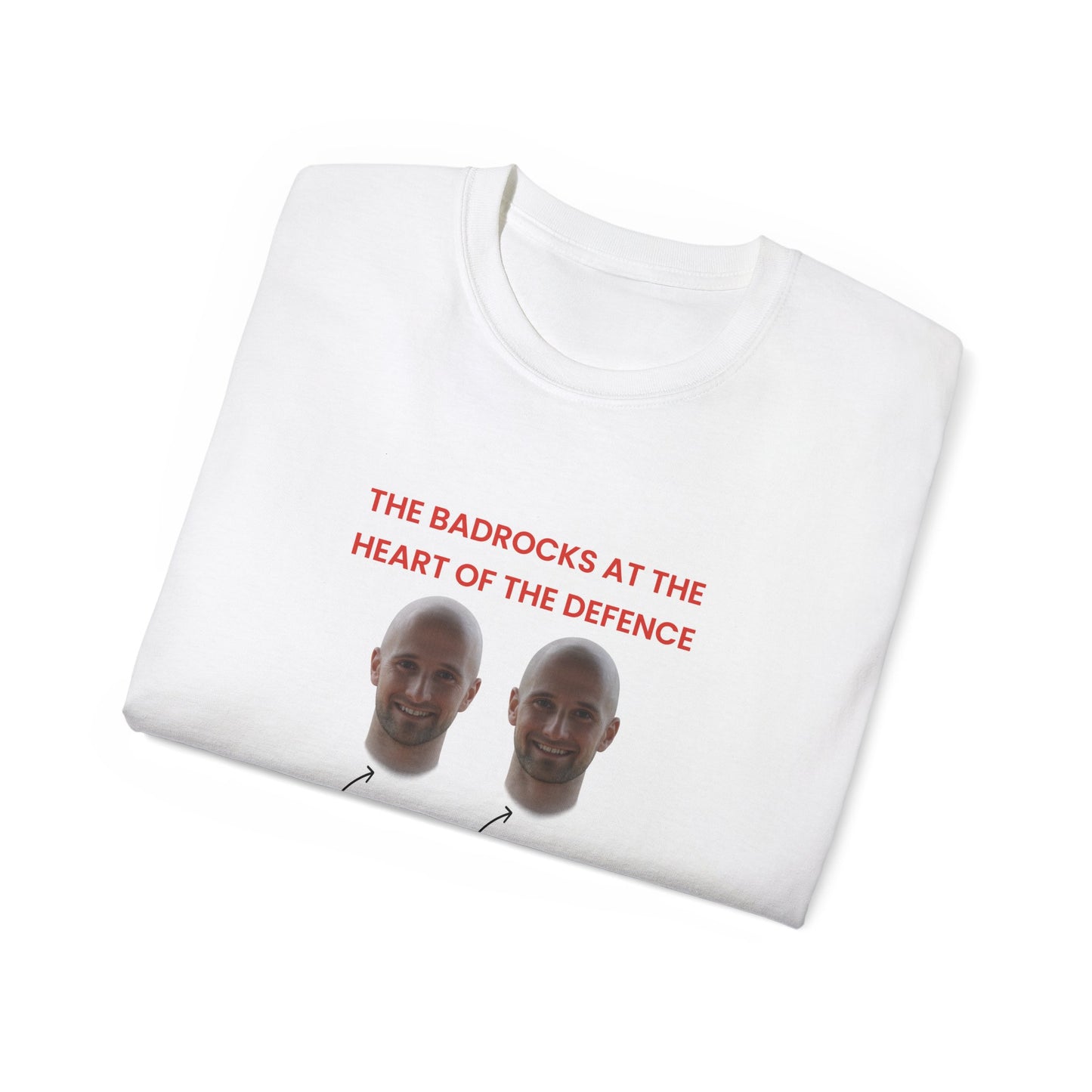The Badrocks at the heart of the defence - James and David Badrock Prestwich Heys Unisex Ultra Cotton Tee