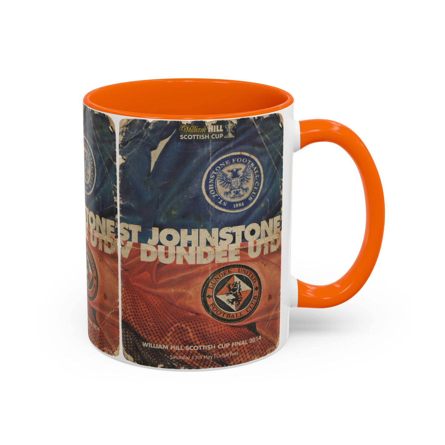 2014 Scottish Challenge Cup Final Dundee United St Johnstone Programme Poster Accent Coffee Mug (11, 15oz)