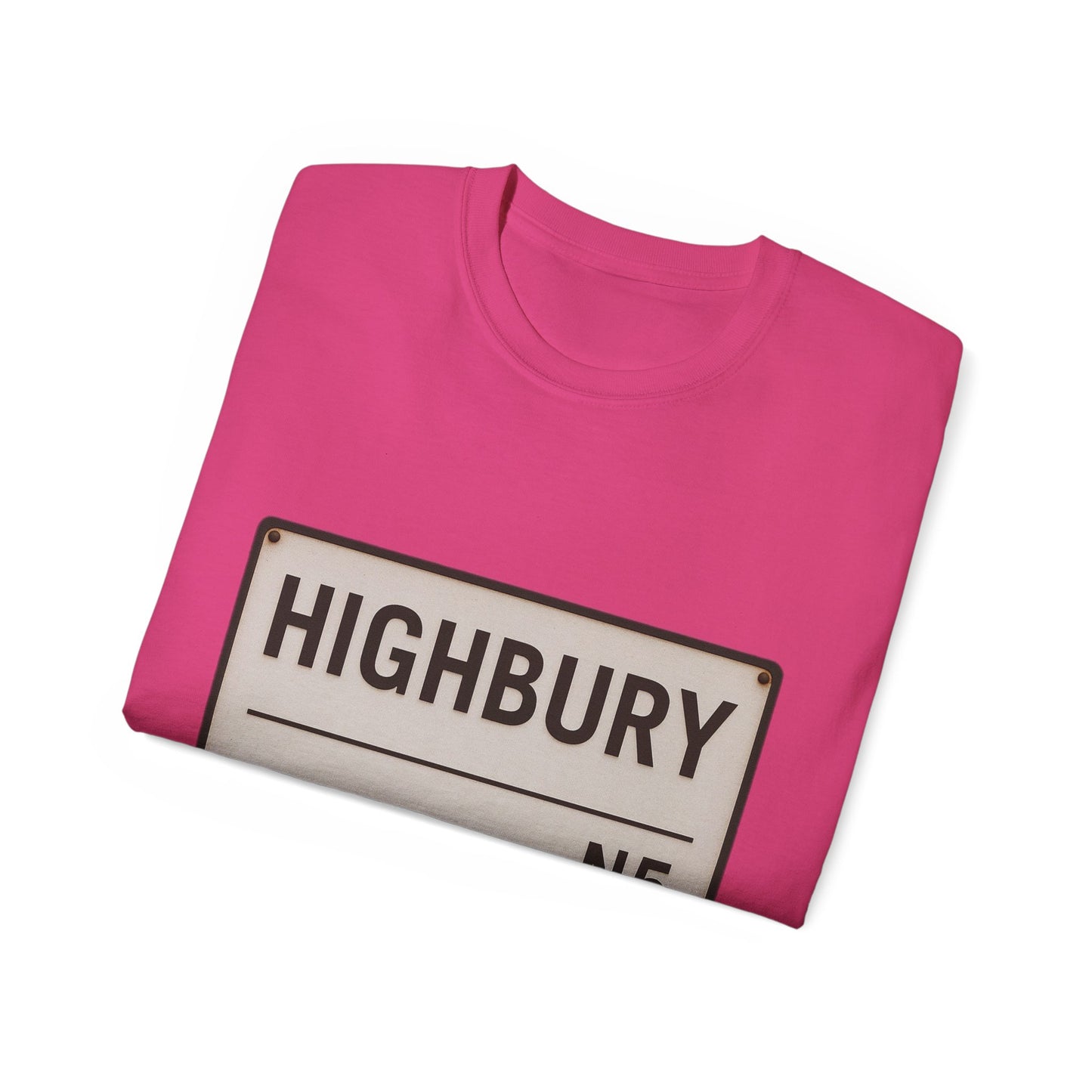 Highbury N5 Arsenal Road Sign T-Shirt