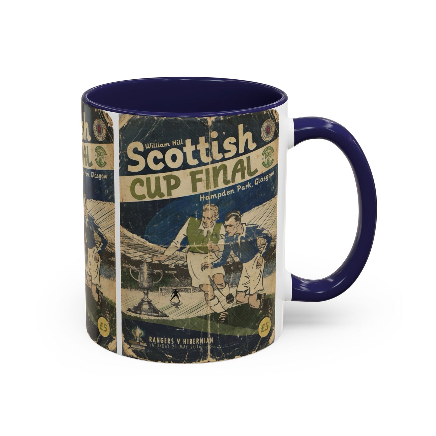 2016 Scottish Challenge Cup Final Hibernian Rangers Programme Poster Accent Coffee Mug (11, 15oz)