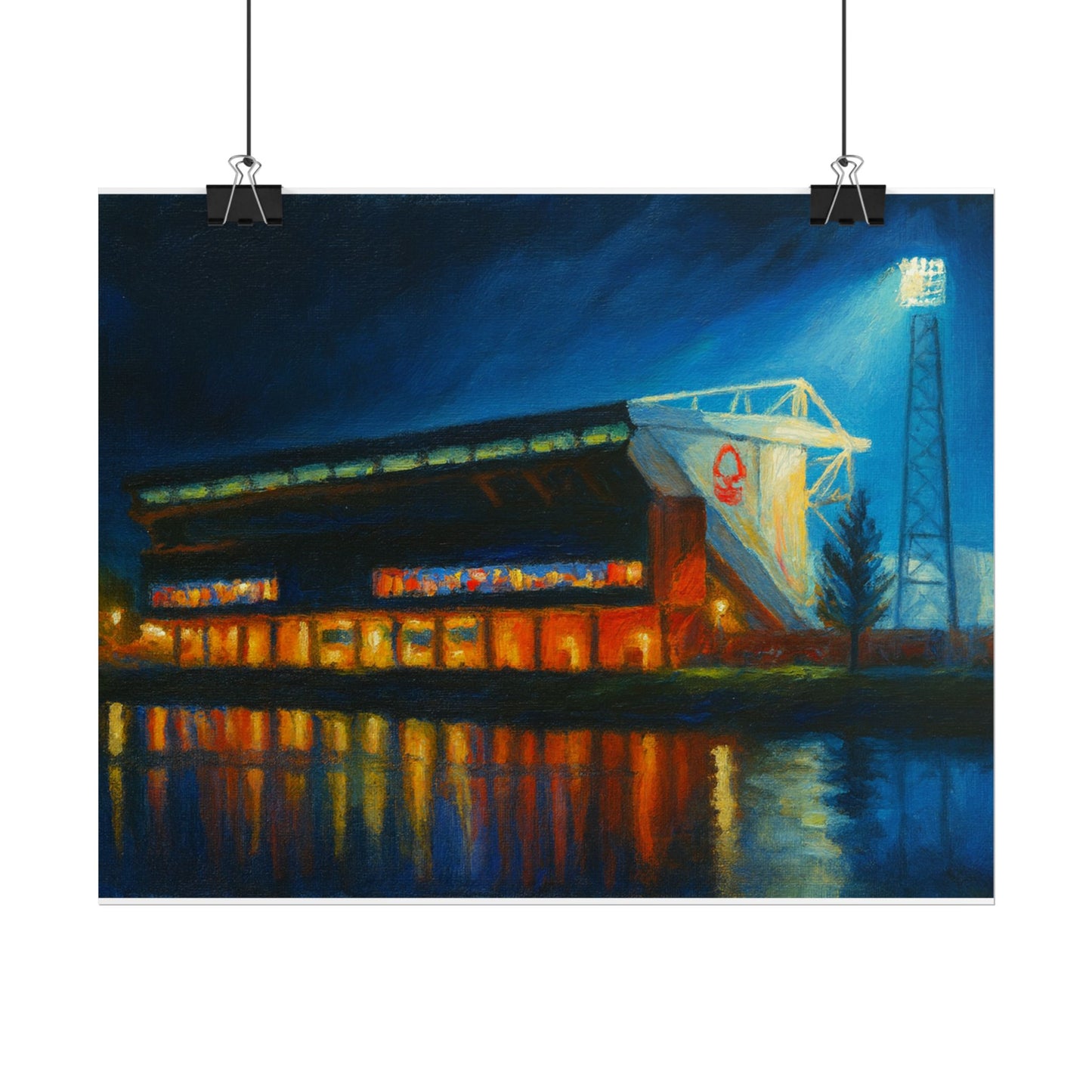 Nottingham Forest City Ground Art Poster