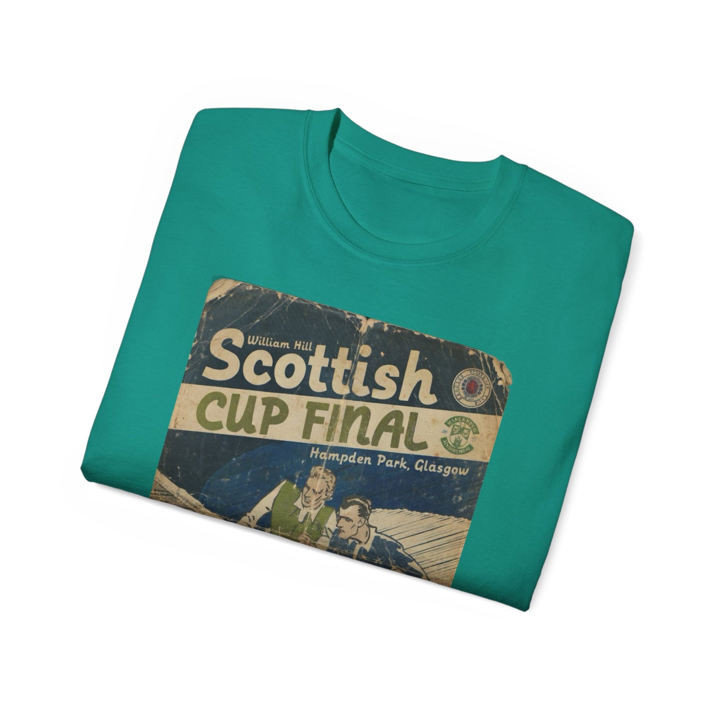 2016 Scottish Challenge Cup Final Hibernian Rangers Programme Poster Unisex Ultra Cotton Tee