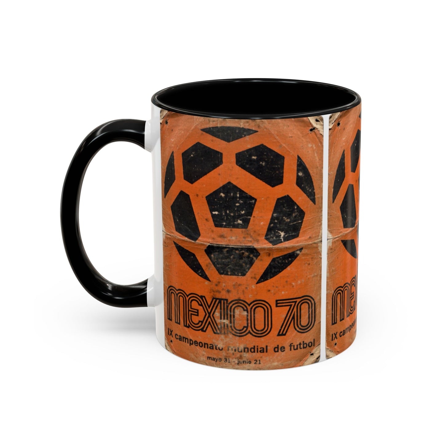 Mexico 70 World Cup Poster Orange  Coffee Mug (11, 15oz)