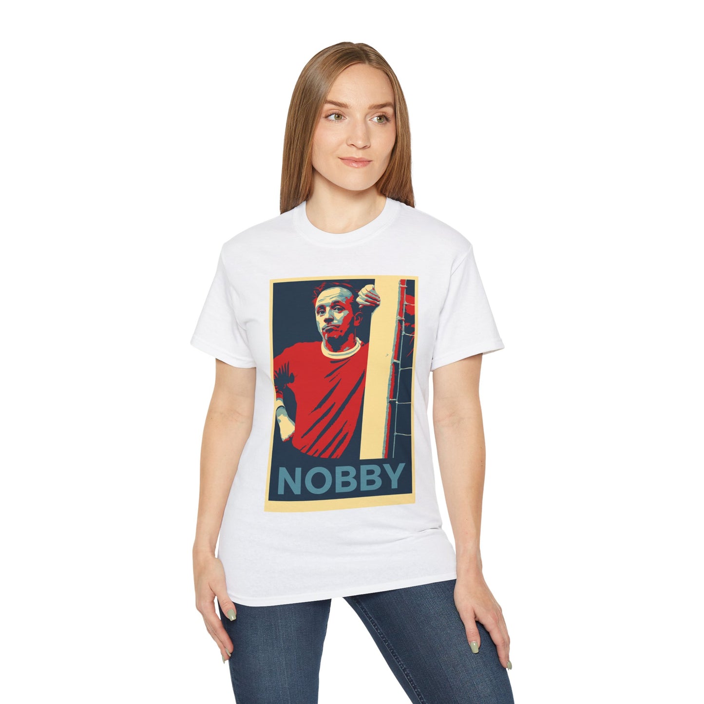 Nobby Stiles Hope Poster T-Shirt - Manchester United