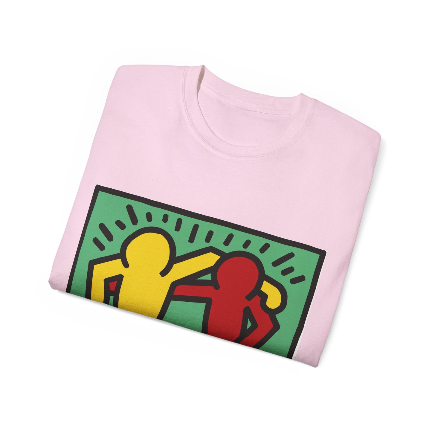 Keith Haring Pop Shop Red and Yellow T-Shirt