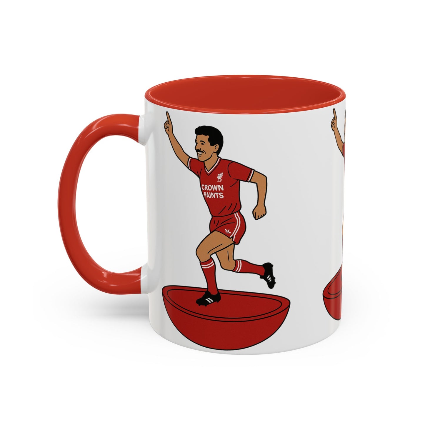 Ian Rush Cartoon Subbuteo Mug - Liverpool