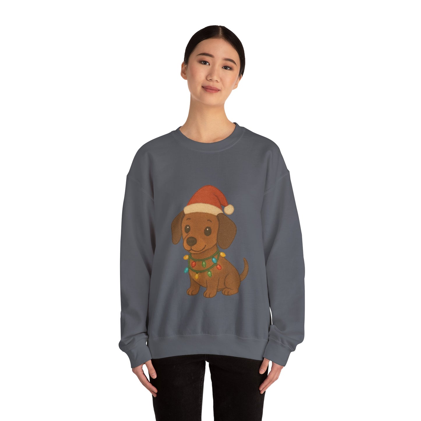 Christmas Dachshund Puppy Christmas Sweatshirt
