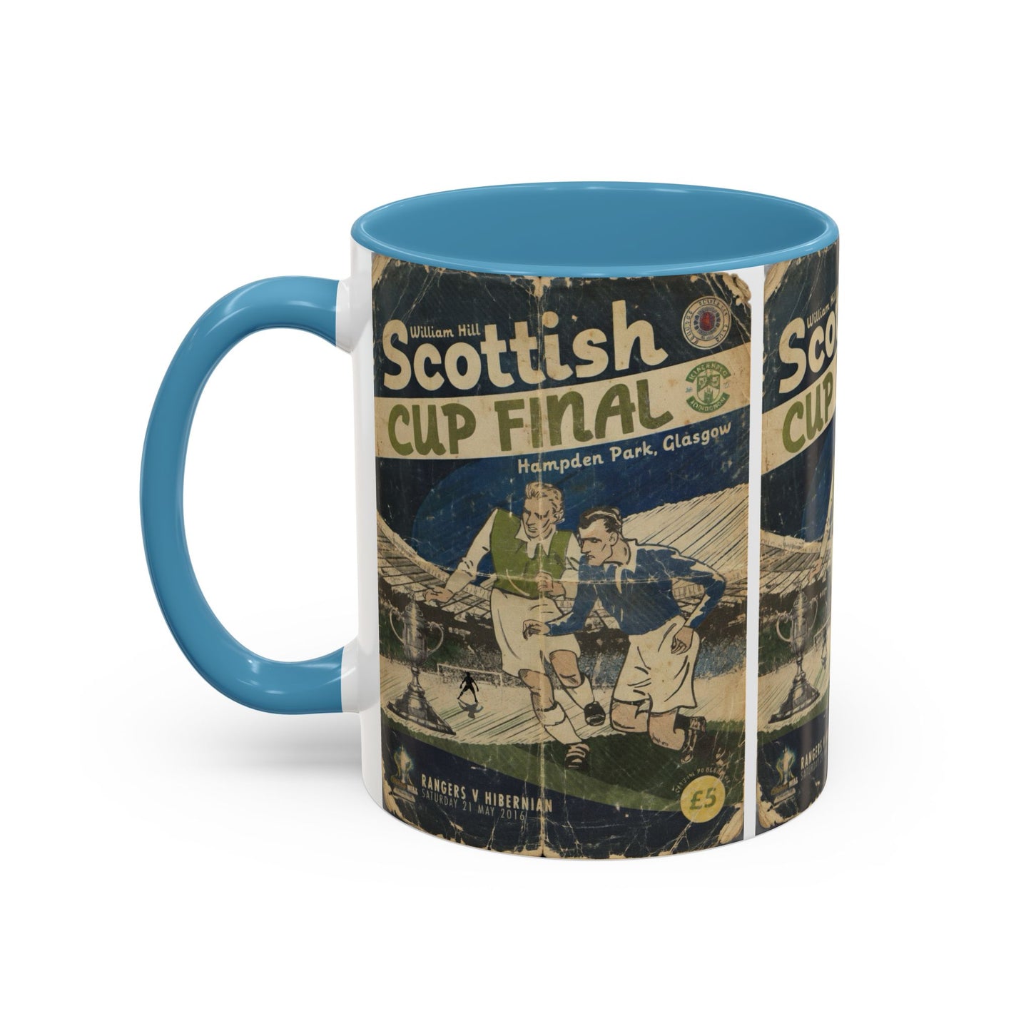 2016 Scottish Challenge Cup Final Hibernian Rangers Programme Poster Accent Coffee Mug (11, 15oz)