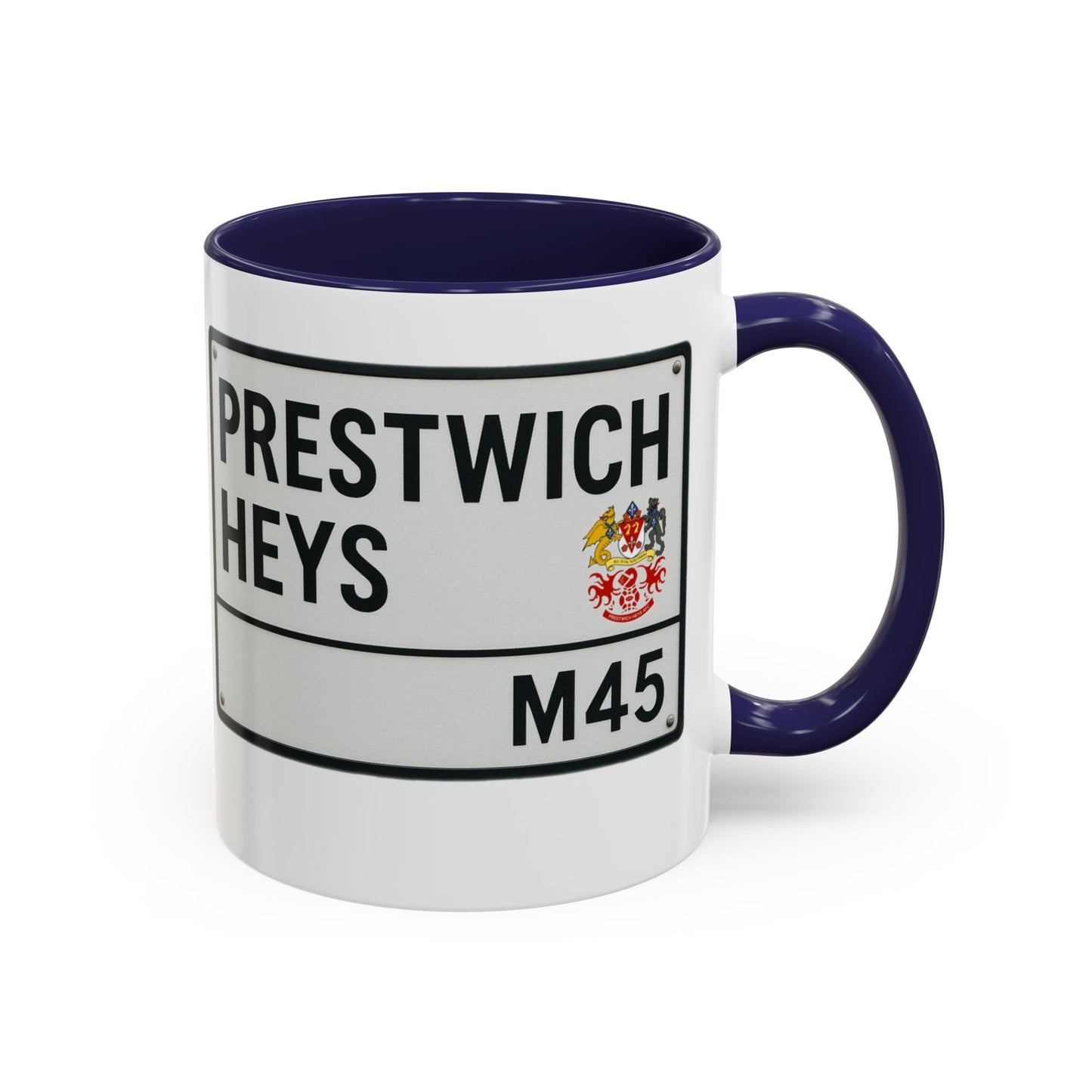 Prestwich Heys Road Sign Accent Coffee Mug (11, 15oz)