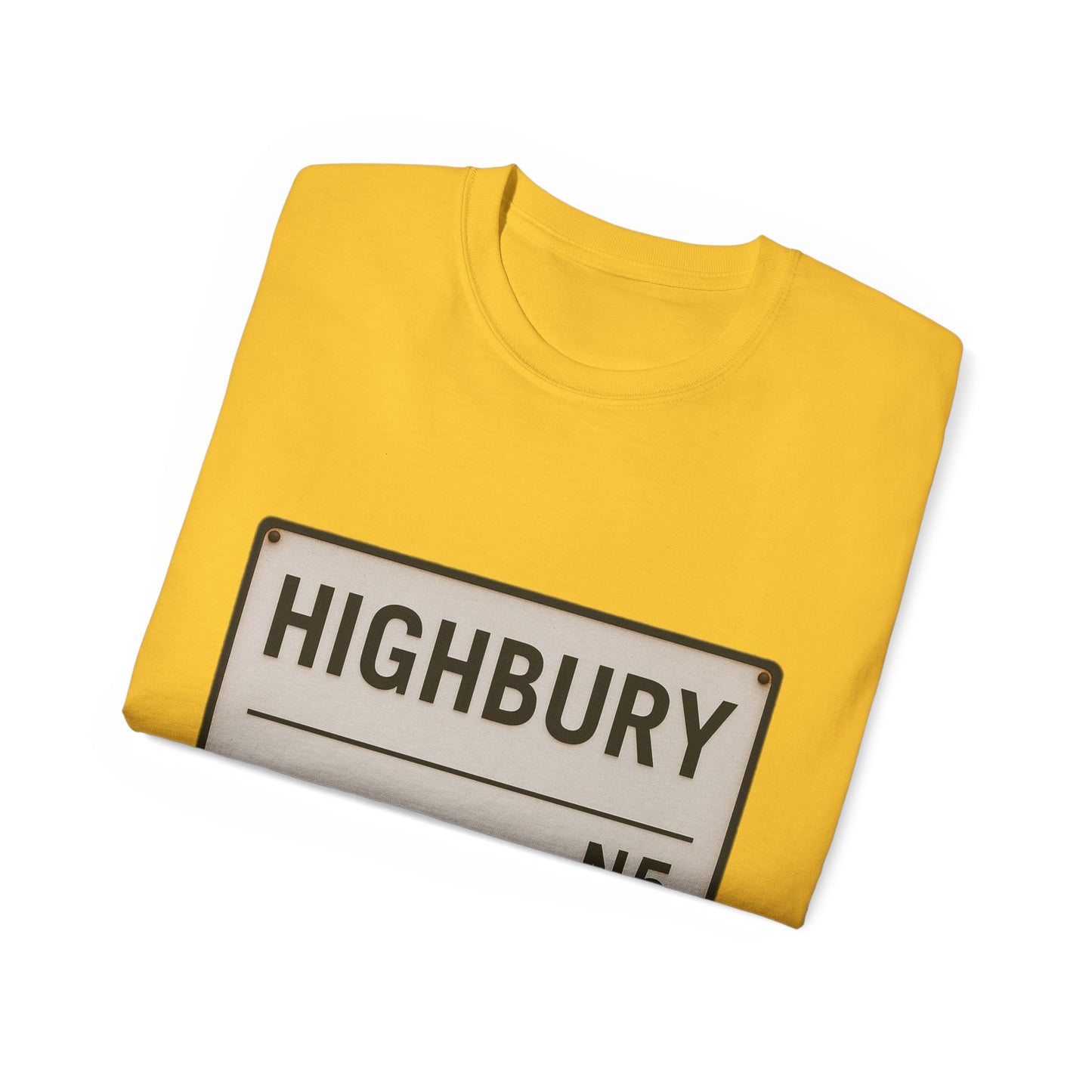 Highbury N5 Arsenal Road Sign T-Shirt