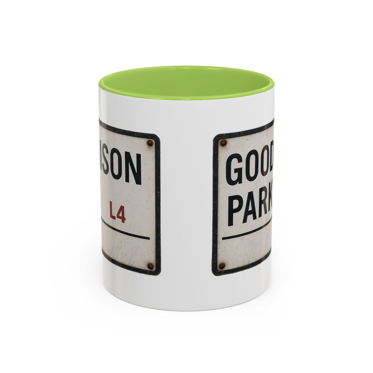 Goodison Park Everton Road Sign Mug