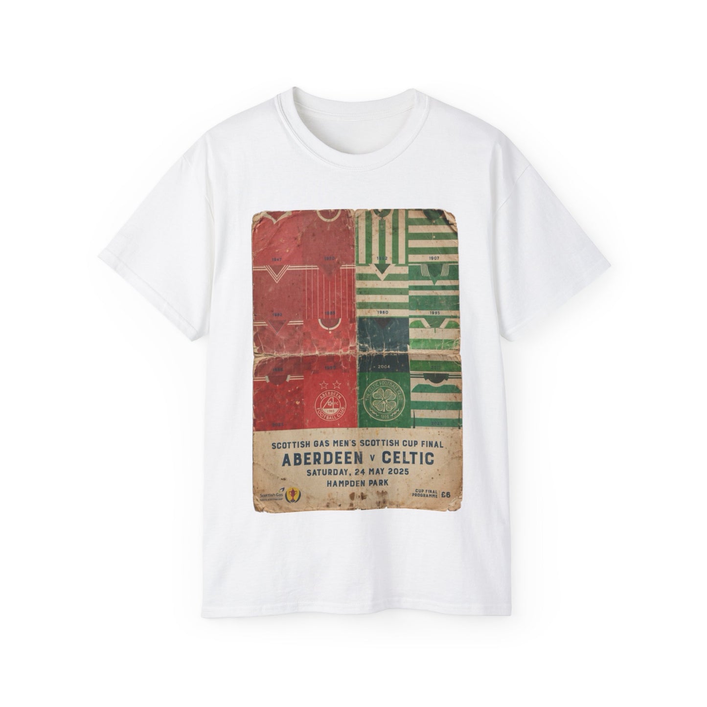 2025 Scottish Challenge Cup Final Aberdeen Celtic Programme Poster Unisex Ultra Cotton Tee