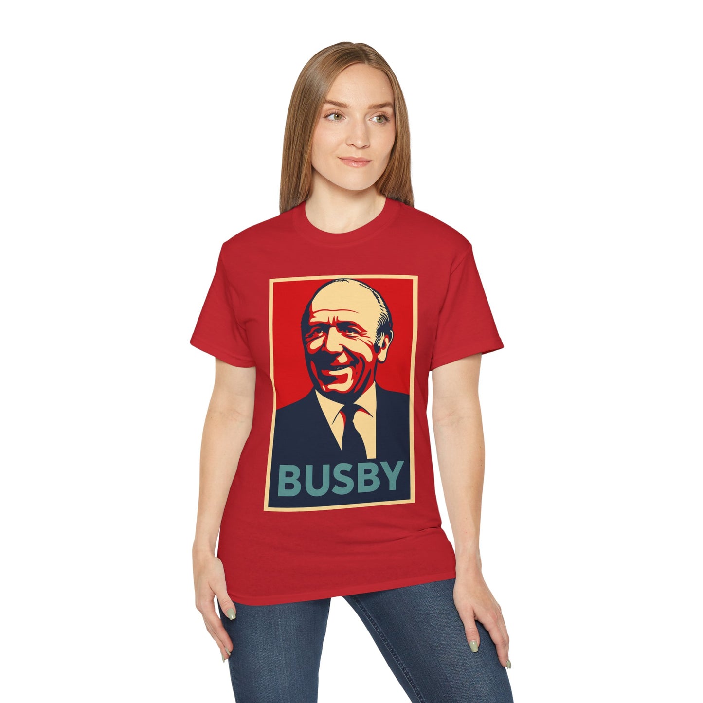 Matt Busby Hope Poster T-Shirt - Manchester United