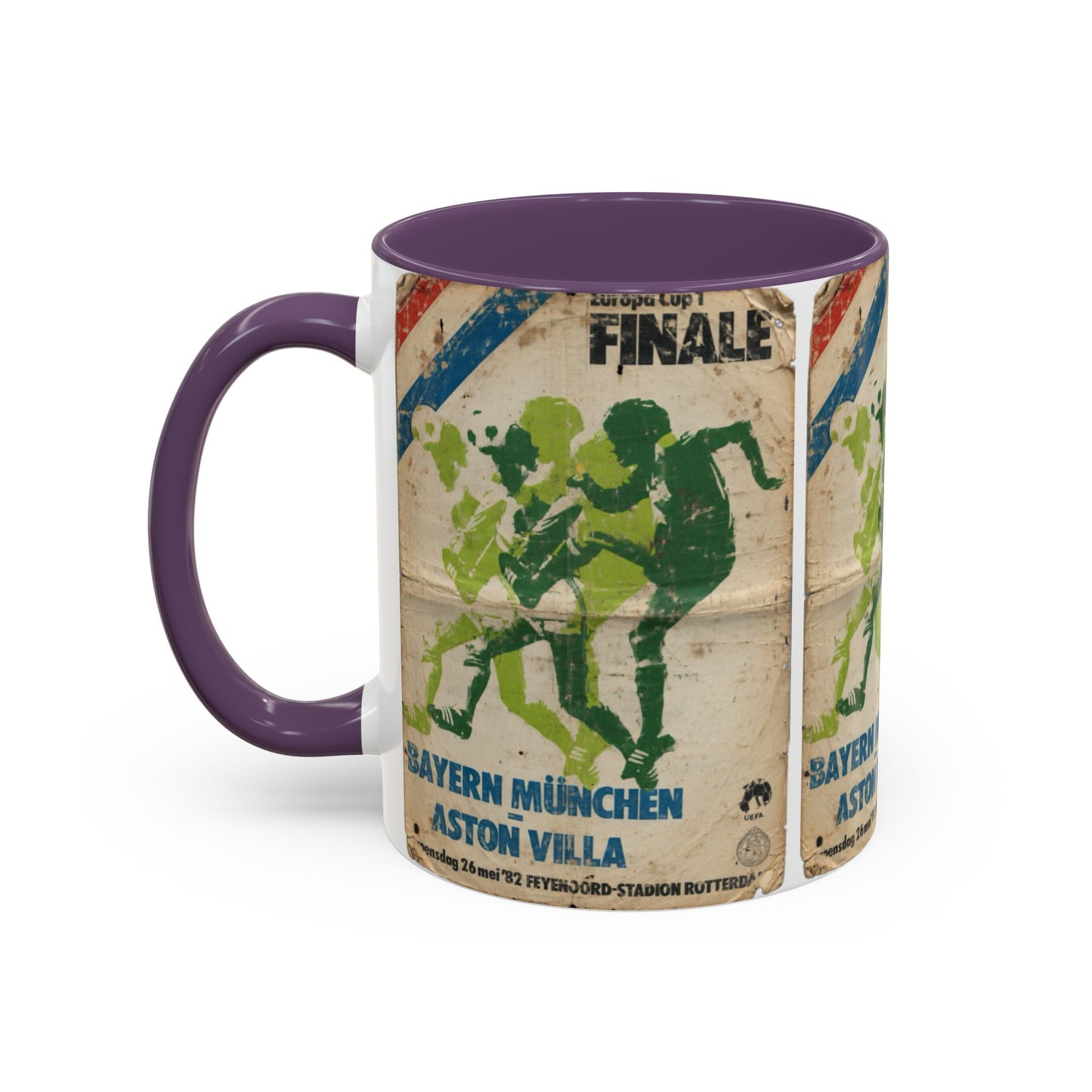 1982 European Cup Final Aston Villa Bayern Munich Poster Coffee Mug (11, 15oz)