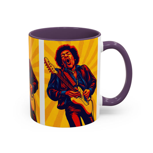 Jimi Hendrix Guitar Pop Art Mug
