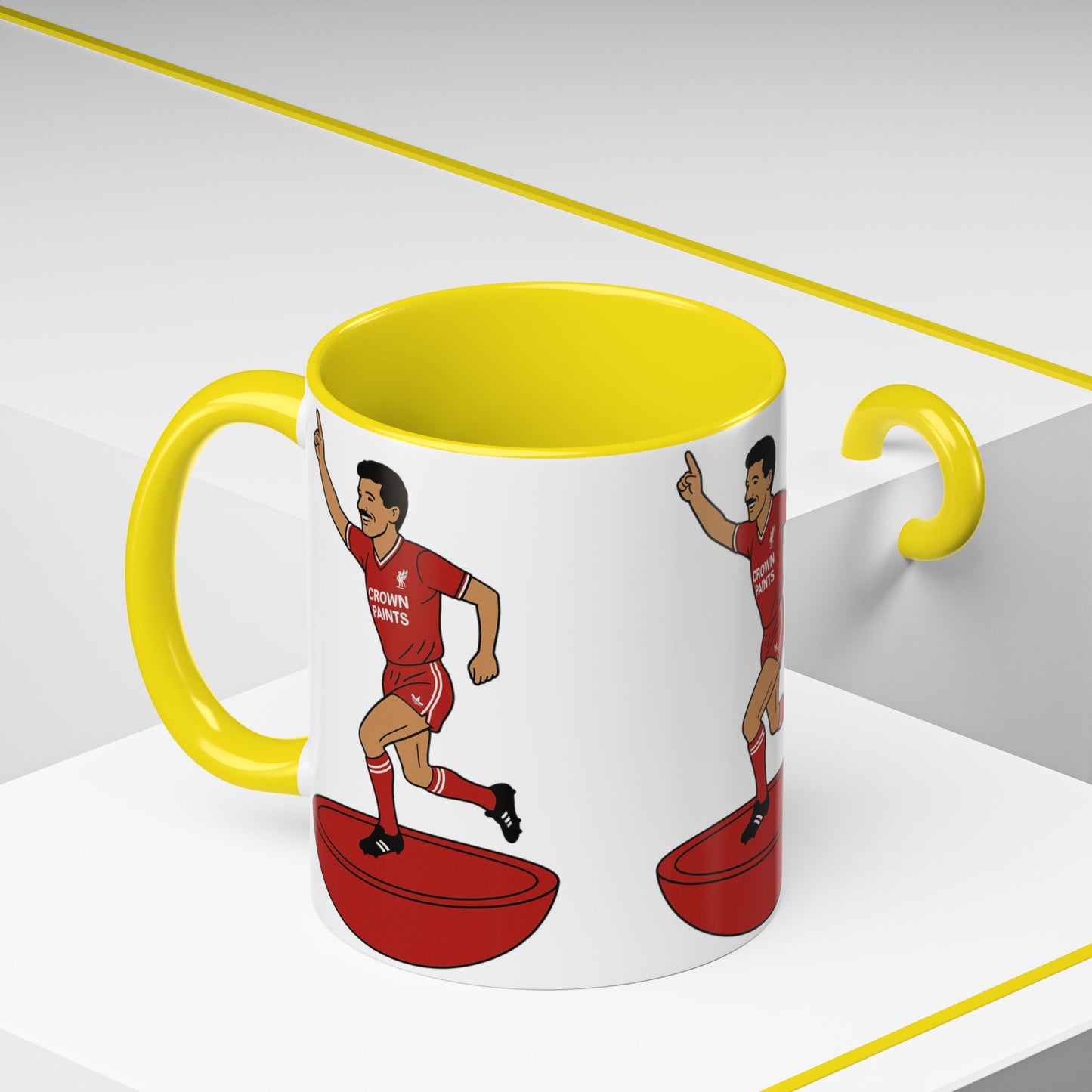 Ian Rush Cartoon Subbuteo Mug - Liverpool
