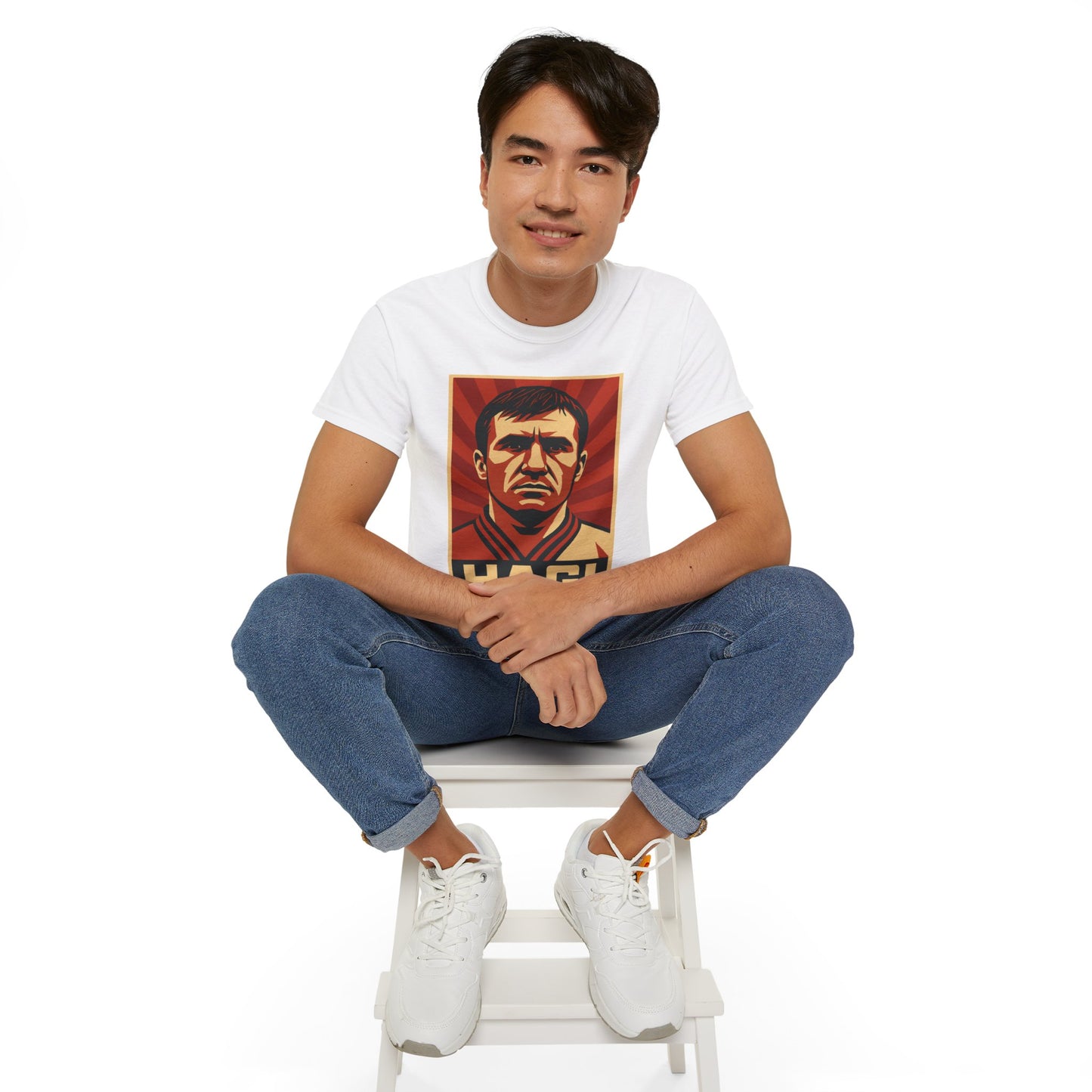 Gheorghe Hagi Propaganda Poster - Romania