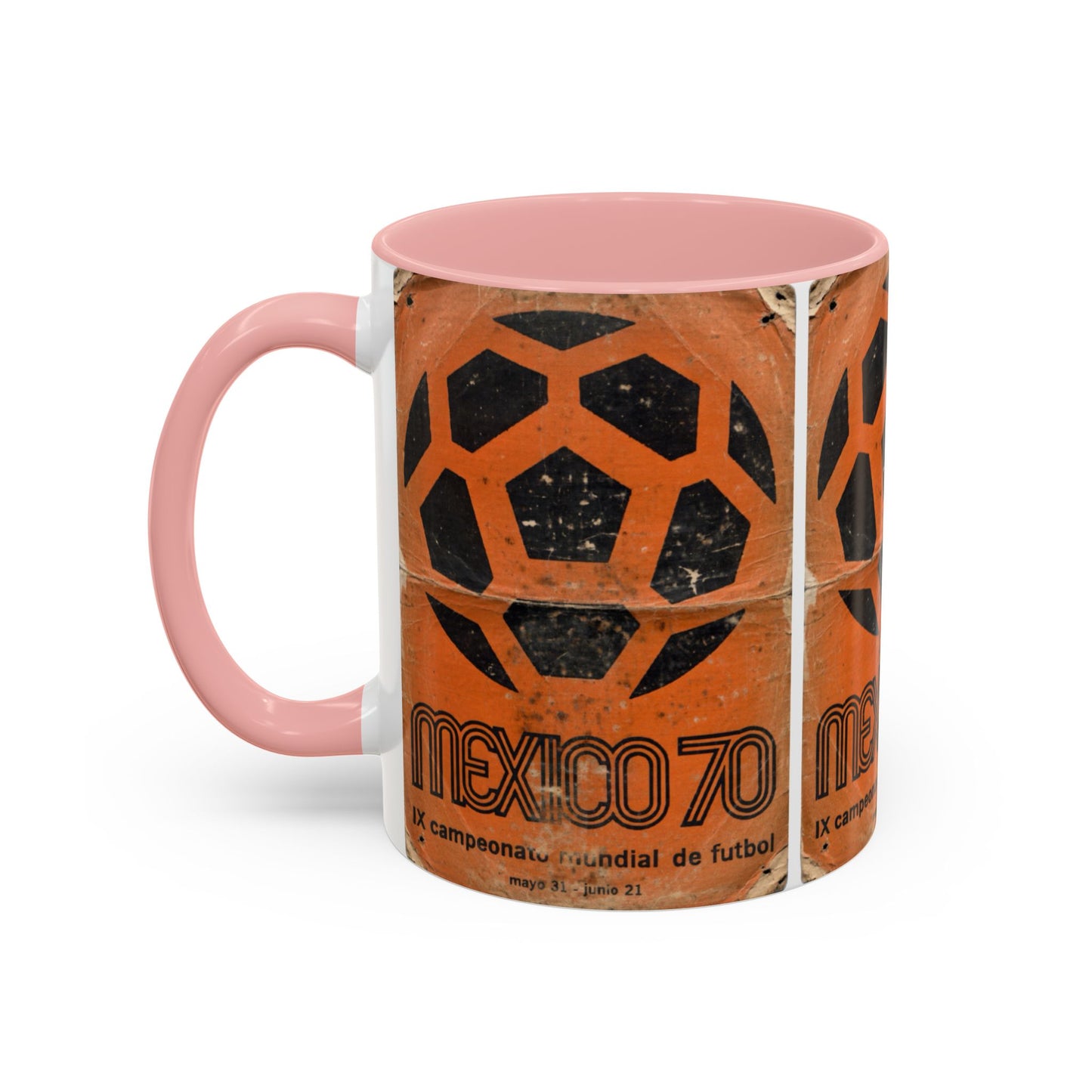 Mexico 70 World Cup Poster Orange  Coffee Mug (11, 15oz)
