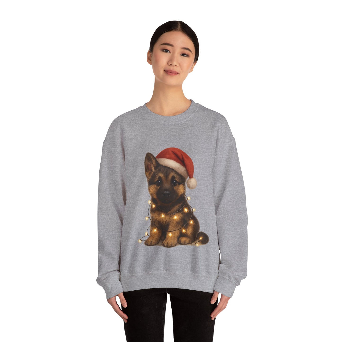 Alsatian Puppy Christmas Dog Sweatshirt