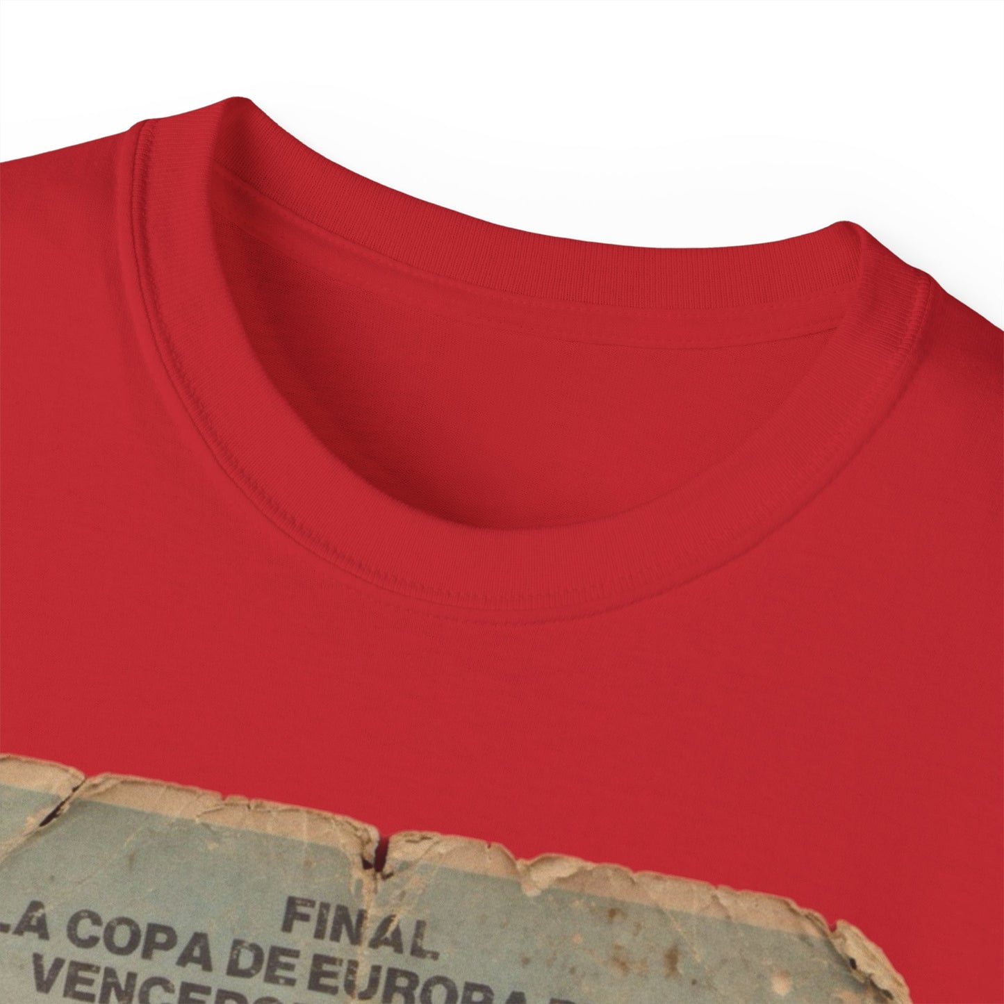 1983 European Cup Winners Cup Final Aberdeen Real Madrid Poster Unisex Ultra Cotton Tee