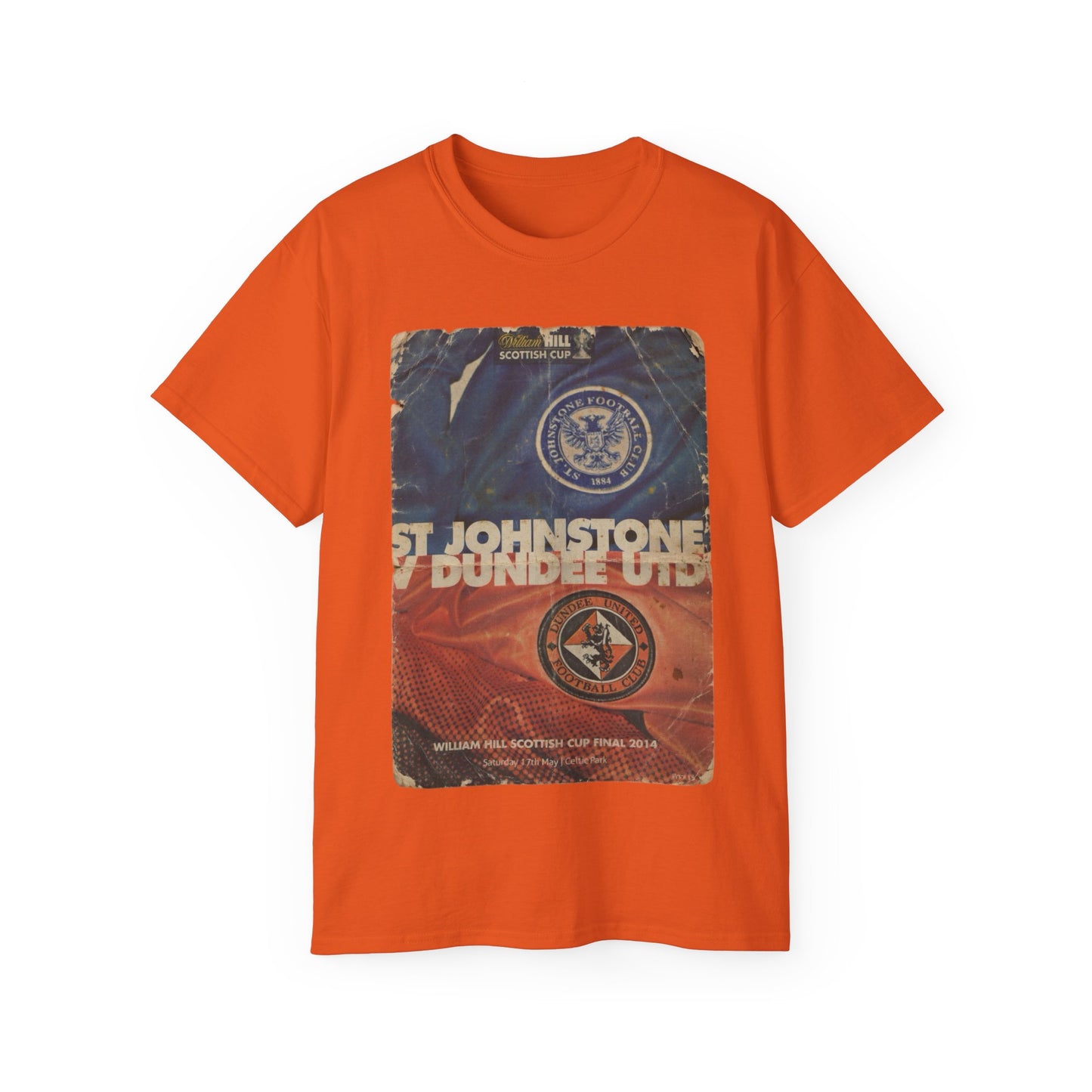 2014 Scottish Challenge Cup Final Dundee United St Johnstone Programme Poster Unisex Ultra Cotton Tee