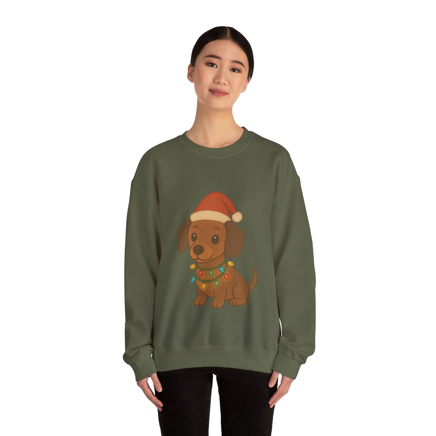 Christmas Dachshund Puppy Christmas Sweatshirt