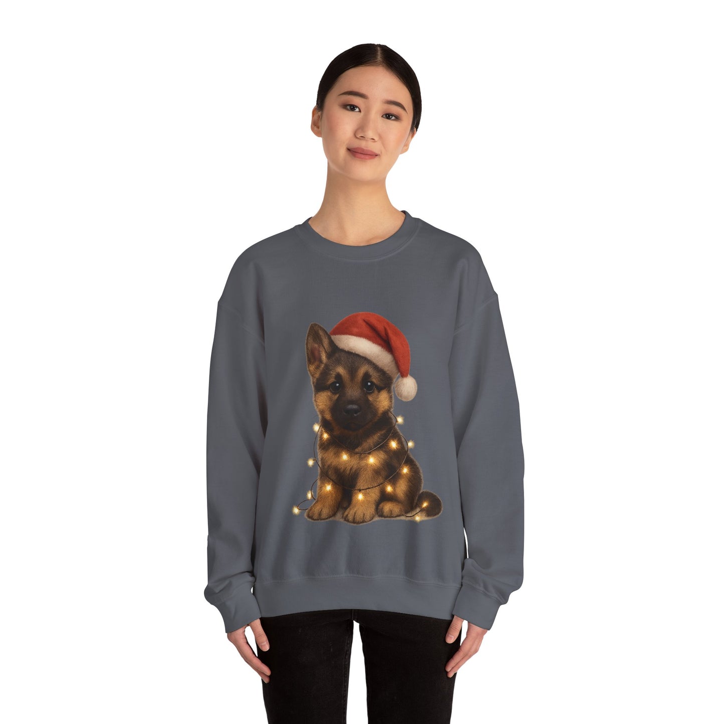 Alsatian Puppy Christmas Dog Sweatshirt