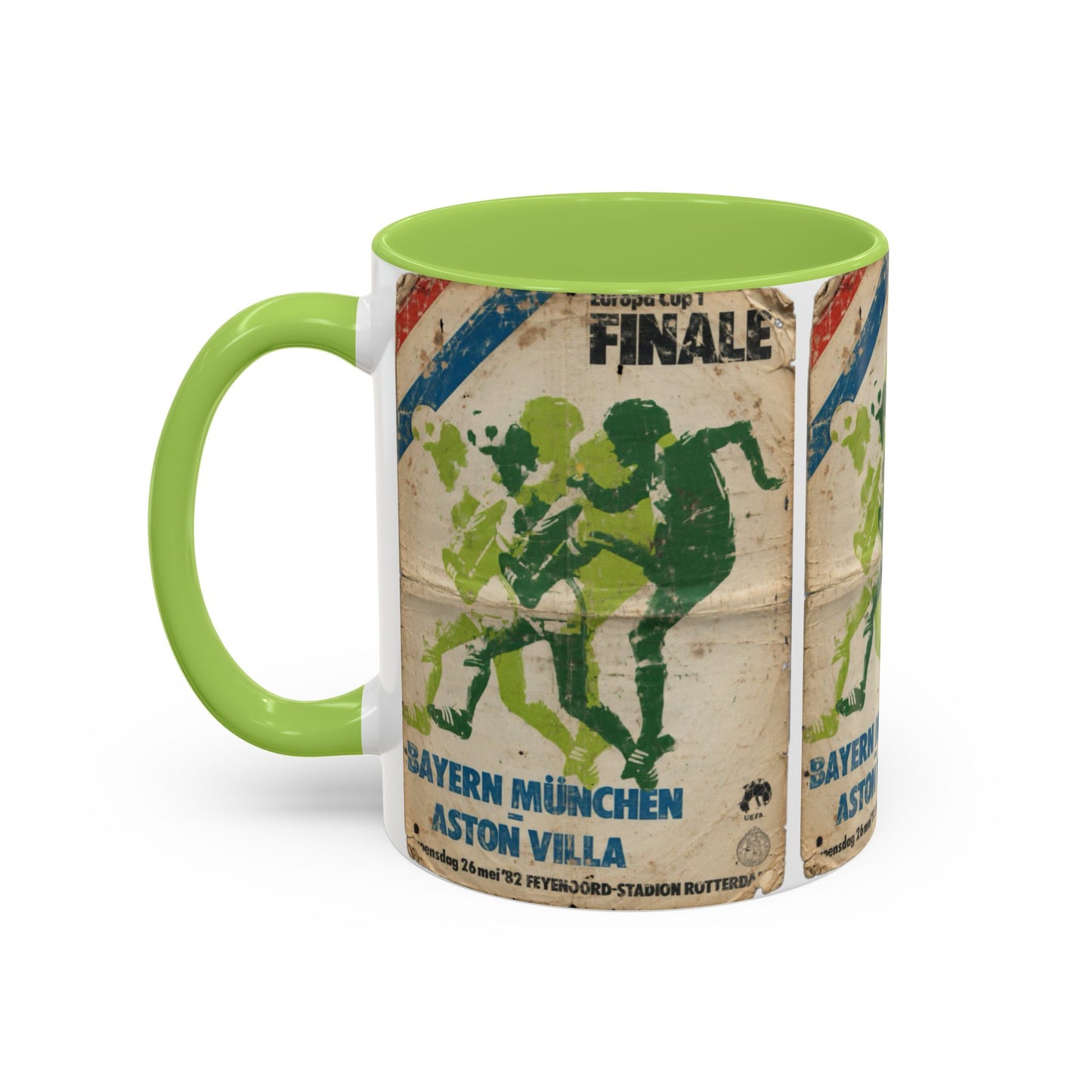 1982 European Cup Final Aston Villa Bayern Munich Poster Coffee Mug (11, 15oz)
