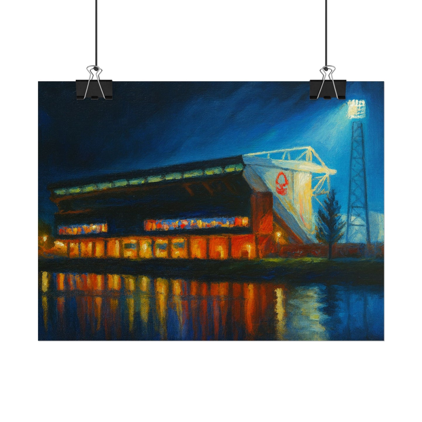 Nottingham Forest City Ground Art Poster