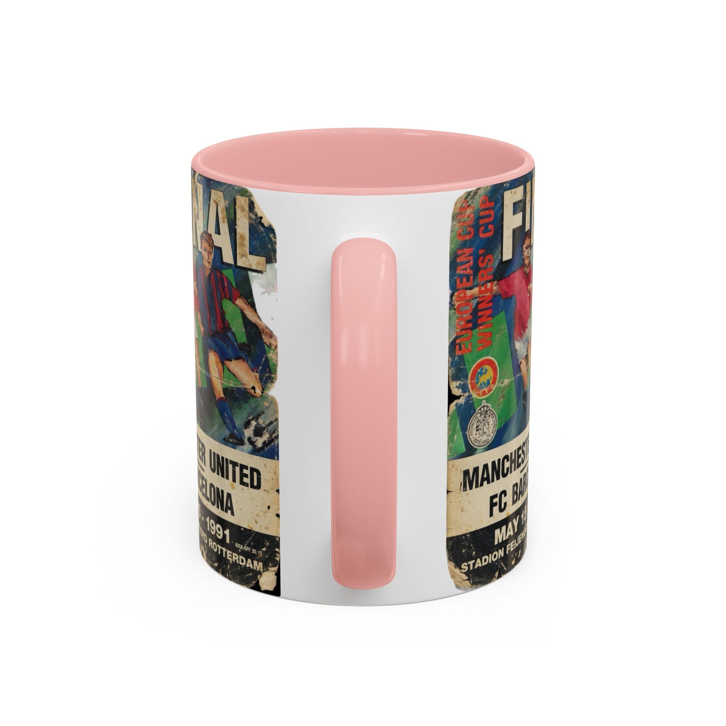 1991 European Cup Winners Cup Final Manchester United Barcelona Poster Accent Coffee Mug (11, 15oz)