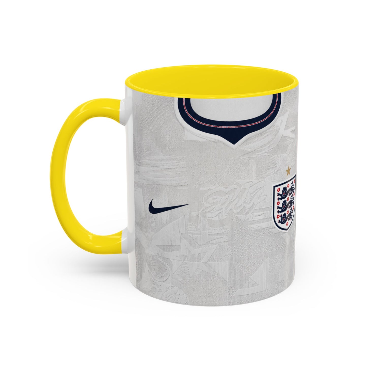 England 2026 World Cup Shirt Accent Coffee Mug (11, 15oz)