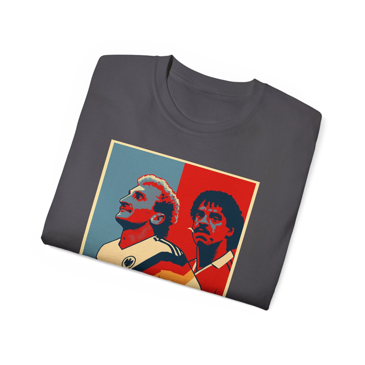 Rudy Voller and Frank Rijkaard Italia 90 Hope Poster T-shirt - Spit