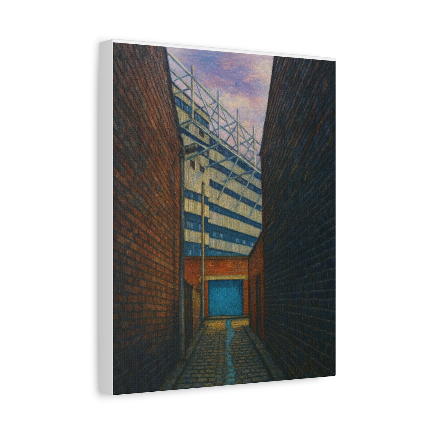 Maine Road Manchester City Back Alley Painting Print Canvas